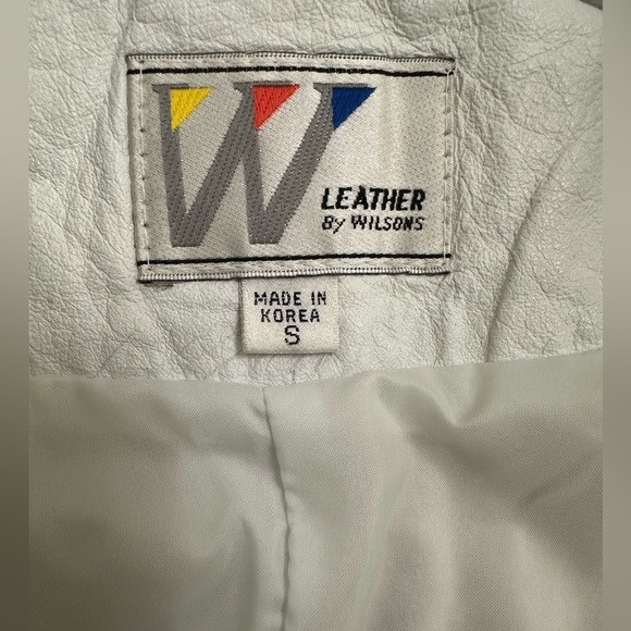 LEATHER BY WILSON Rare 1980s vintage dress size small - Picture 4 of 10